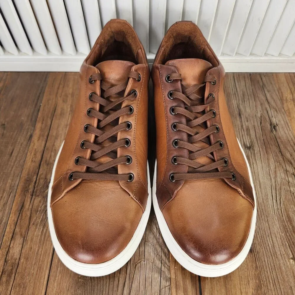 Thursday Boot Company Premier Low Top Sneakers Mens 11 Wide Brown Leather Shoes